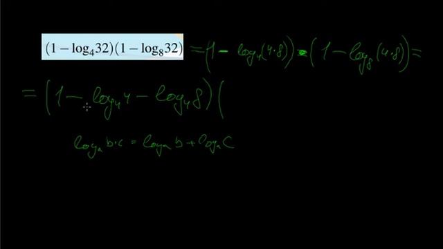 5) ( 1-log4(32)*(1-log8(32)) смотреть онлайн