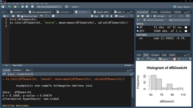Kolmogorov-Smirnov-Test in R - Vorgehen, Interpretation, Limitationen смотреть онлайн