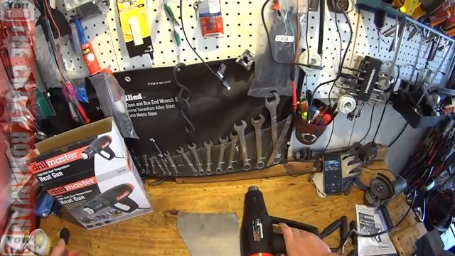 $8 Harbor Freight Tools Heat Gun , Drill Master REVIEW first look first use смотреть онлайн