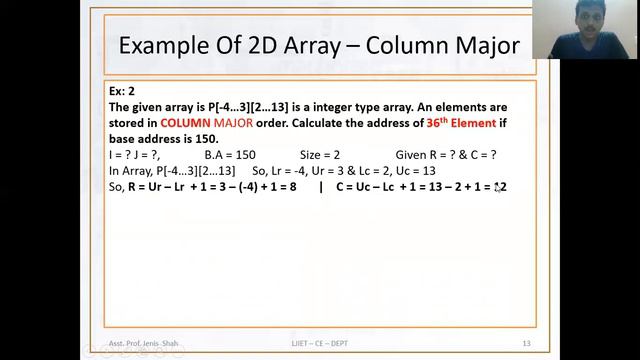 Data Structure - Part - 3- 3.2 - 2D Array Memory Representation Examples & Sparse Matrix смотреть онлайн