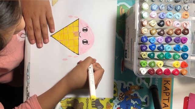 Рисую СКЕТЧ-МАРКЕРАМИ Ice-cream смотреть онлайн