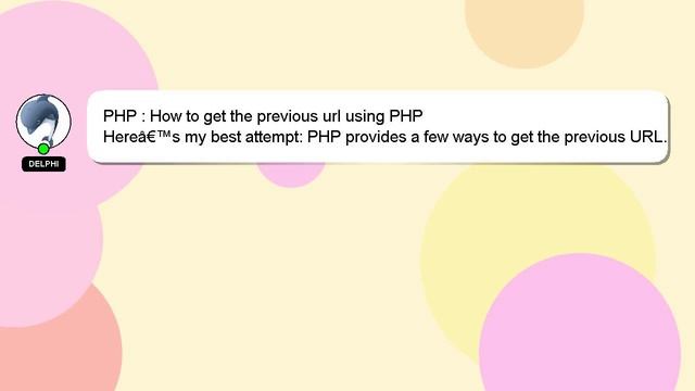 PHP : How to get the previous url using PHP смотреть онлайн