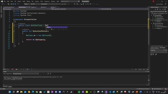 Енкапсулация в C# смотреть онлайн
