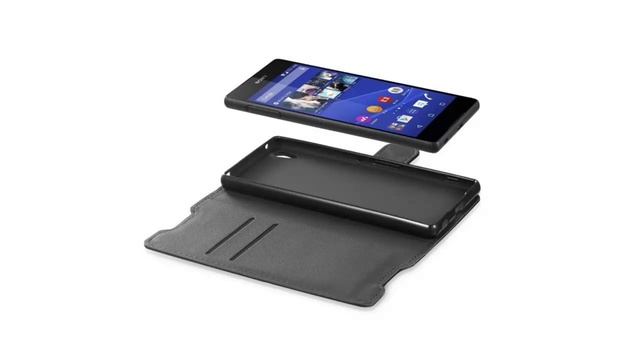Draw Bench PU Leather Wallet Flip Cover with Stand and Card Slots for Sony Xperia Z3+ смотреть онлайн