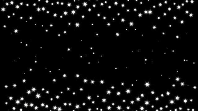 Футаж Звезды летят на черном фоне смотреть онлайн