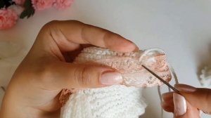 Как пришить кружево к вязаному изделию