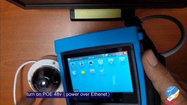 IP Camera tester - IPC-4300H HIKVISION,starting guide, configure IP/Analogue  Camera