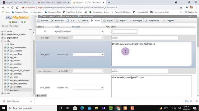 How to Reset Admin Password using PHPMYADMIN in WordPress Step By Step Tutorial Urdu/Hindi смотреть онлайн