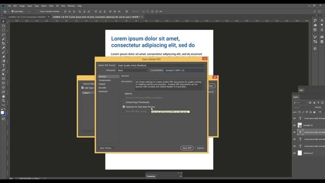 Photoshop: PSD to PDF convertion смотреть онлайн