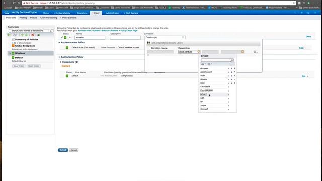 ISE Policy Sets смотреть онлайн