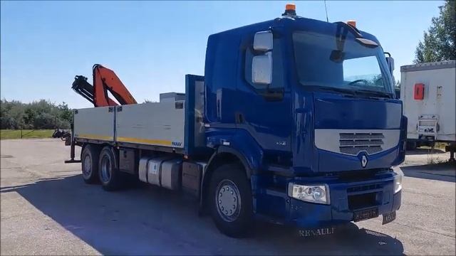 23K058 Renault Premium DXI R450 26 HR + Palfinger PK 15 500 Video