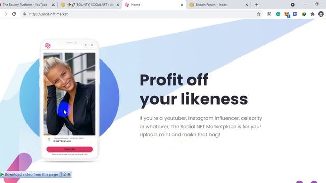 SOCIALNFT : An online NFT Marketplace for Influencers & Followers смотреть онлайн