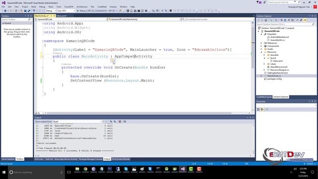 Xamarin Android Tutorial - Simple QR Code Reader смотреть онлайн