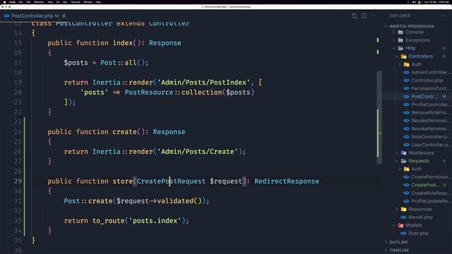 19 Create Post CRUD - Laravel Inertia Permission Tutorial смотреть онлайн