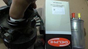 Kyron замена топливного фильтра Delphi HDF924.Водоотделитель.Фильтр с подогревом топлива. 1часть.