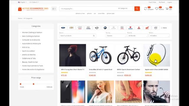 Active eCommerce CMS | High Resolution | PHP 7.x, MySQL 5.x смотреть онлайн