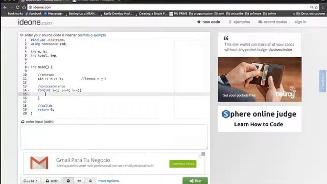 OMI2017-UCARIBE | Semana 1 | Introducción Ideone смотреть онлайн