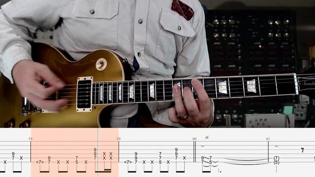 Ghostbusters Theme - Ray Parker Jr. (Табулатура) Guitar Tutorial TABS смотреть онлайн