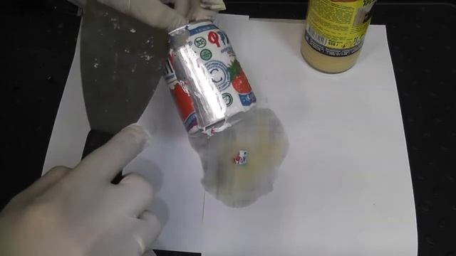 Как очистить алюминиевую банку от краски не поцарапав? Раскрываем секреты DIY-мастеров. смотреть онлайн