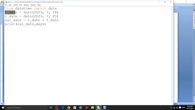 O Level Practical || Calculate number of days between to days || Find two date difference in python смотреть онлайн