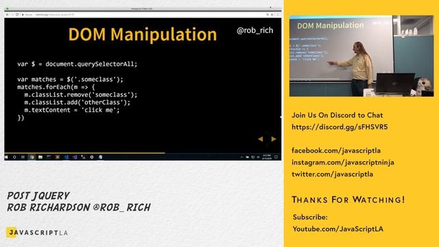 Why You Don't Need JQuery Anymore with Rob Richardson смотреть онлайн