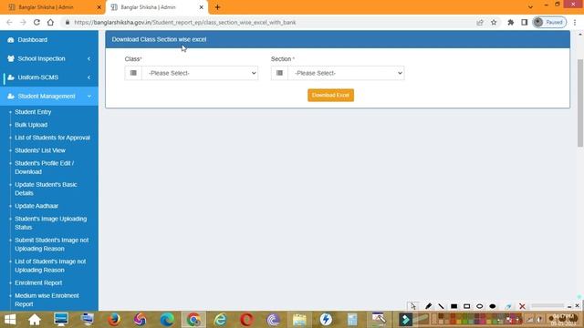 How to download student data in excel format from Banglarshiksha portal 2023 . смотреть онлайн