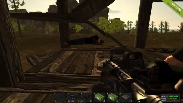 RUST \ Выживание \ Разрушенный дом и Человек- Лестница ! смотреть онлайн