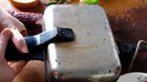 Сэндвич-гриль на электровафельнице. Быстрый завтрак