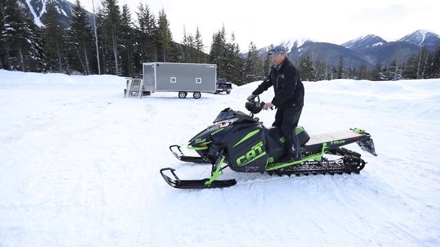 Loading 162 Arctic Cat On Truck Deck With Snowmobile Trailer Hitched Up
