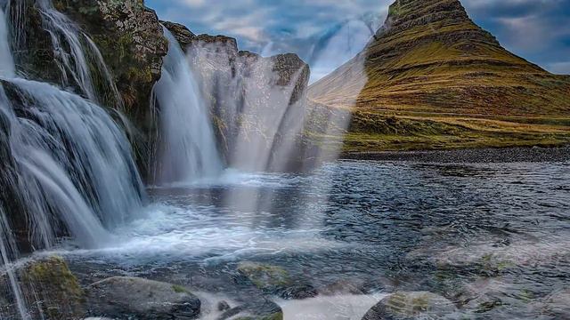 Relaxing Music | Peaceful Waterfall | Beautiful Piano | Meditation Music | Ambient Views смотреть онлайн