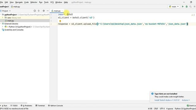 How to upload files to S3 using Python (Boto3) | AWS S3 Python API | upload_file method смотреть онлайн