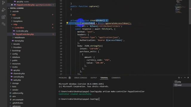 Laravel - PayPal gateway payment integration (server-side) смотреть онлайн
