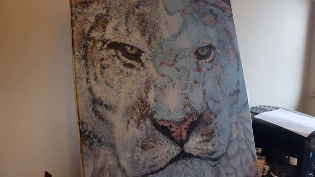 ACRYLIC PAINTING TIMELAPSE || Painting a Snowy Tiger смотреть онлайн