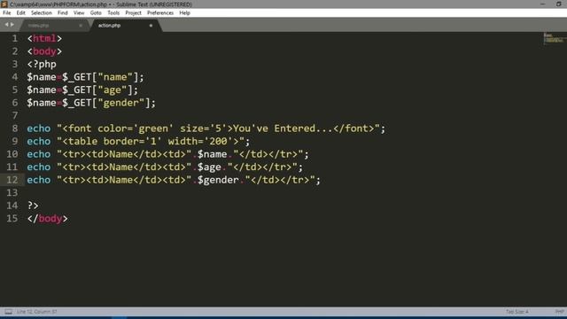 How to retrieve data from HTML form using PHP | PHP Examples смотреть онлайн
