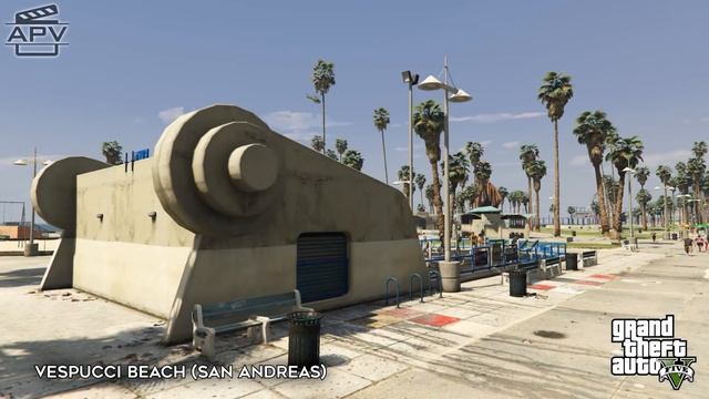 Сравнение мест Лос-Сантоса из GTA San Andreas и GTA V ?