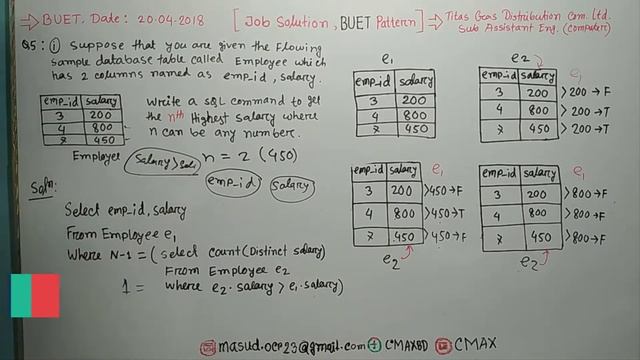 Part 6 : How to Find Nth Highest Salary in MySQL . [ Bangla Explanation ] смотреть онлайн