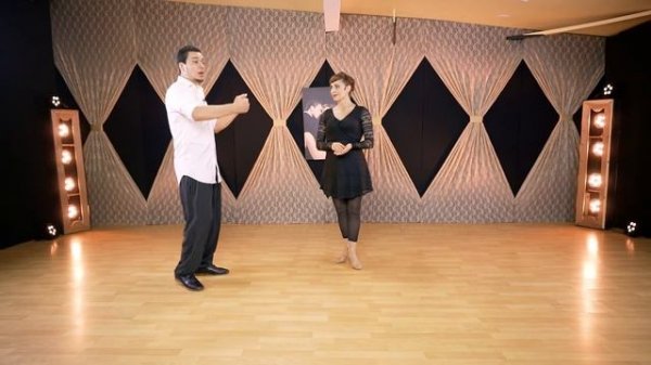 TANGO STEPS: Giro to the closed side of the embrace - Tango technique and exercises.
