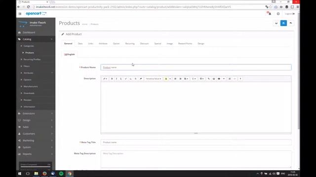 AutoFill Meta Tag Title OpenCart extension by ImakeITwork смотреть онлайн