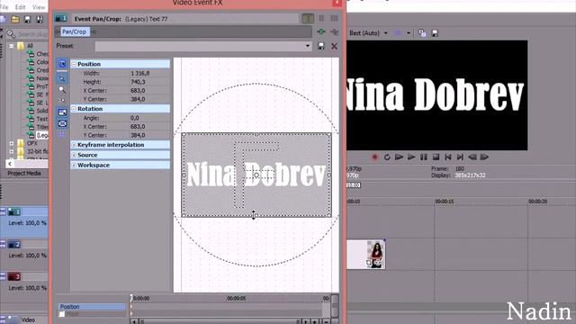 SONY VEGAS Урок с текстурой и текстом