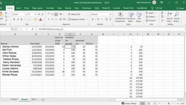 Combine staff leave tracker with their leave entitlement in Excel смотреть онлайн