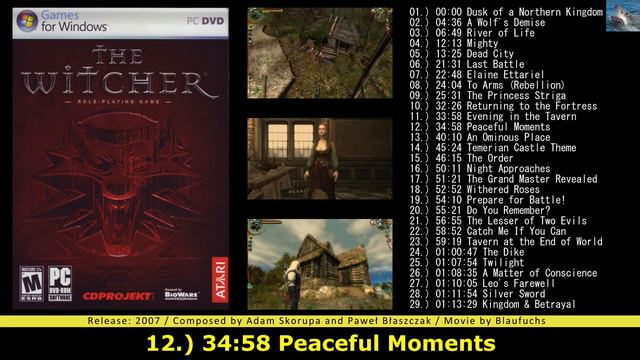 THE WITCHER 1 OST [Full] Game Soundtrack смотреть онлайн