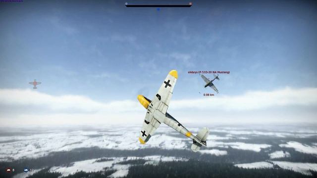 Warthunder RB - 1 vs 3 engagement - BF-109 G6 смотреть онлайн