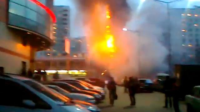Пожар 21.04.11г Алтуфьевское шоссе в. 8 Рекламный щит смотреть онлайн