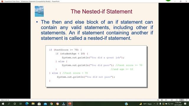 Java Standard Edition Course (Selection Statement Part: 08) смотреть онлайн