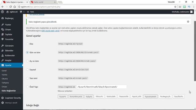 Webmaster Dersleri/Wordpress Tema düzenleme ve ayarları 2018 смотреть онлайн