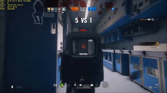 Rainbow Six Siege FPS/Thermal Test I5 4460 & PNY GTX 970 HD [ULTRA] смотреть онлайн