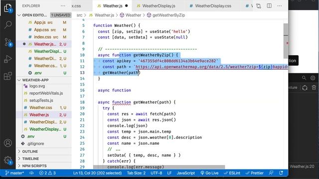 Weather 6 API Tutorial React смотреть онлайн