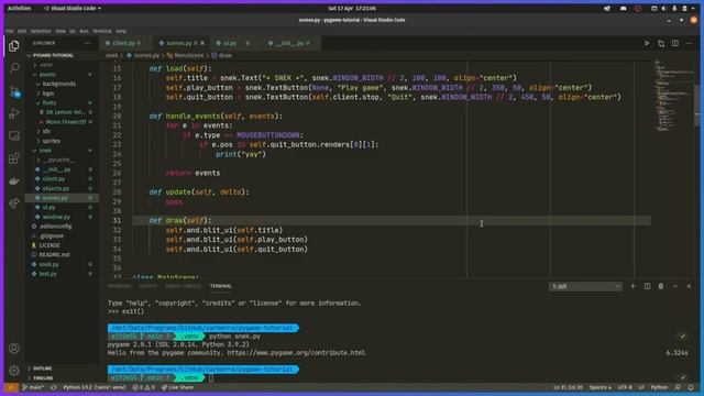 Game development in Python (Part 6) смотреть онлайн