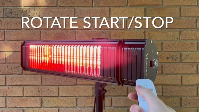 Muskoka Lifestyle Products MUS1519 Solar Comfort 1500 Watt Infrared Patio Heater Auto-Rotate смотреть онлайн