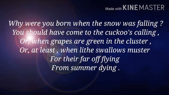 A Dirge by Christina Georgina Rossetti in Bengali || Victorian Poetry || Victorian Woman Writer смотреть онлайн